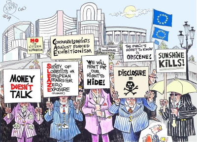 Protest Lobby cartoon